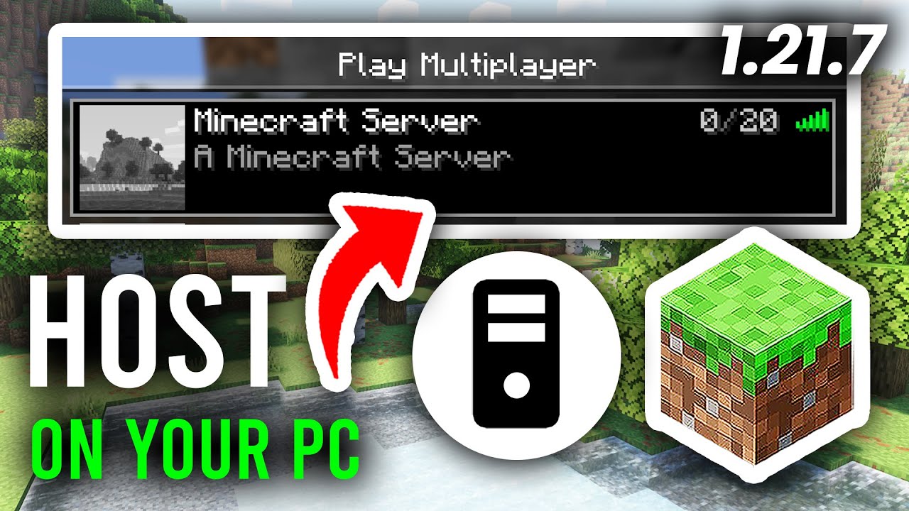 How To Host A Minecraft Server On Your PC 1.21.7 - Step By Step
