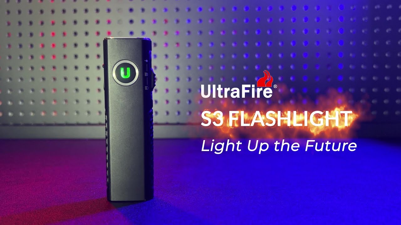 S3 EDC Flat Pocket Flashlight 1200LM | 365nm | Red Laser