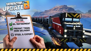 This factory NEEDED its own RAIL LINE!  Let's Play Satisfactory