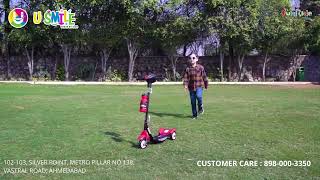 Fun Ride Scooter Rush DX - Three Wheel Kick Scooters for Boys and Girl by U Smile Baby World Vastral