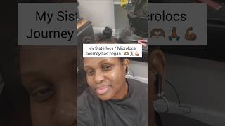 My Sisterlocs / Microlocs journey has began... ✨️ Read video Caption