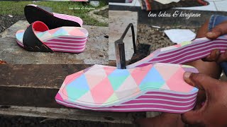 A simple way to make screen printing sandals