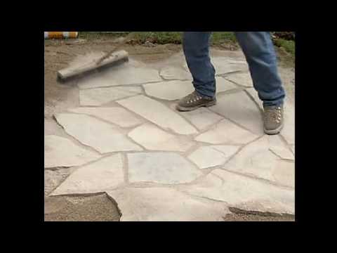 Flagstone Installation With Enviro Bond Sand You - How To Build A Flagstone Patio With Sand