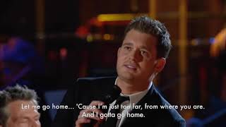 Home - David Foster, Blake Shelton & Michael Bublè [Live w/ Lyrics]