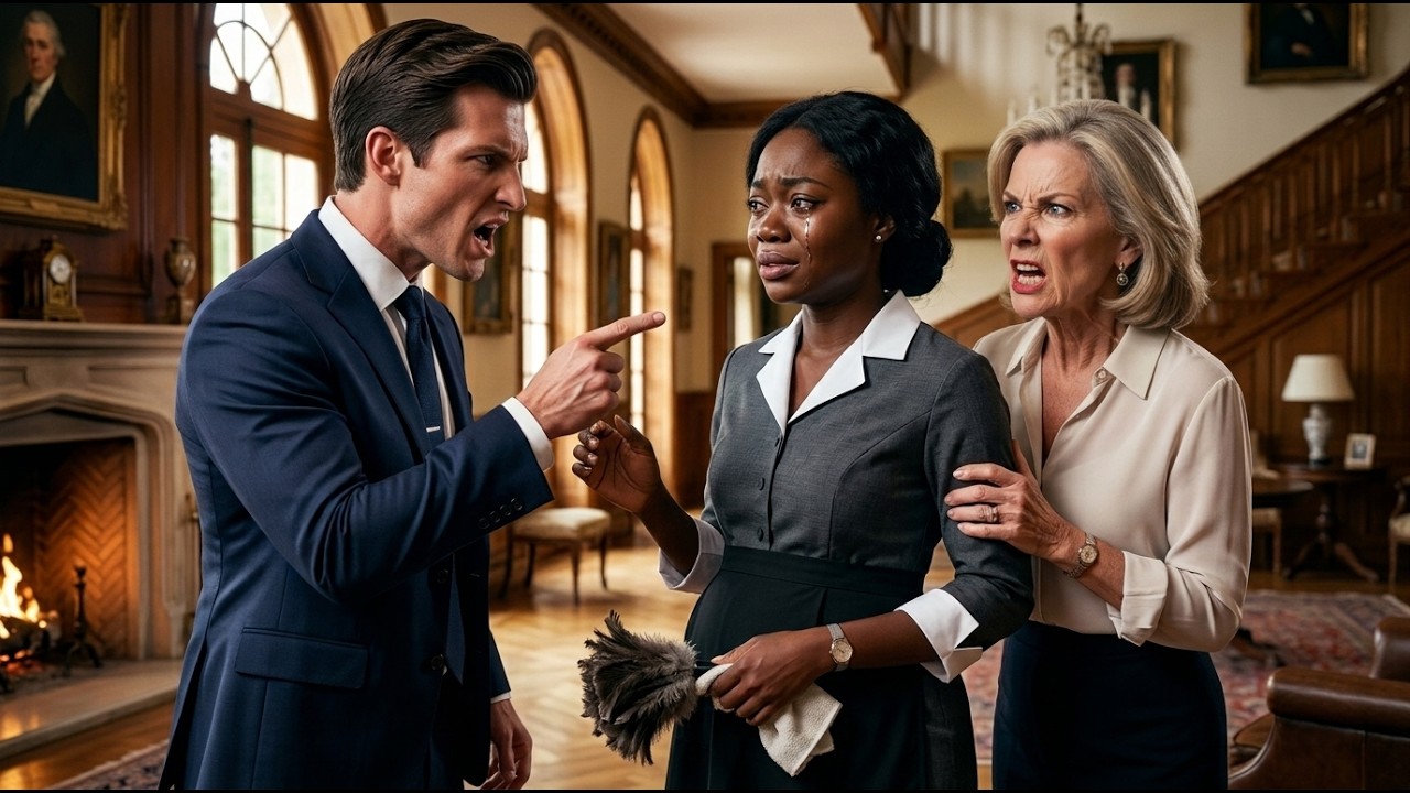Marcus laughed at my stomach in front of his twelve dinner guests, and the room went silent. I stood there holding the tray, hands steady, while the billionaire pointed at me like I was nothing....