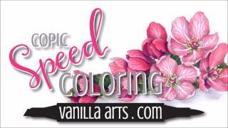 Speed Color- Copic & Prismacolor Sakura Blossom VanillaArts.com