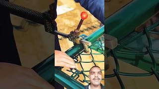 Fence network assembly process - good tools to improve work efficiency 😱🔧 #reaction