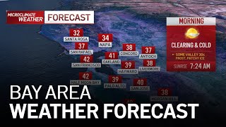 Bay Area Forecast: Rain Moving Out, Frigid Temps Move In