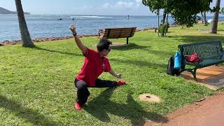 Download Lagu Chen Tai Chi Old Frame Yilu w/ Rick Chao @ Ala Moana Beach Park with Diamondhead as the backdrop. MP3