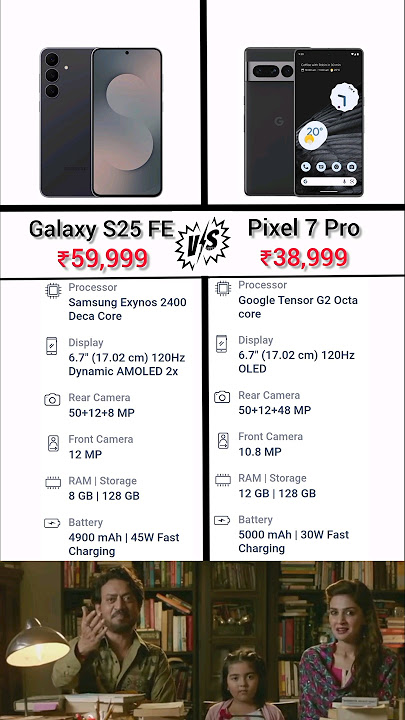 Galaxy S25 FE VS Pixel 7 Pro Phone Comparison #phone #samsunggalaxys25fe #samsung #googlepixel7pro