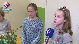 Kinderen ontwerpen groen schoolplein