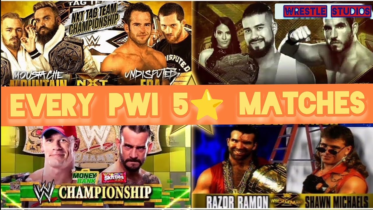Every PWI 5 Stars Matches in WWE. List of every WWE PWI 5 Stars