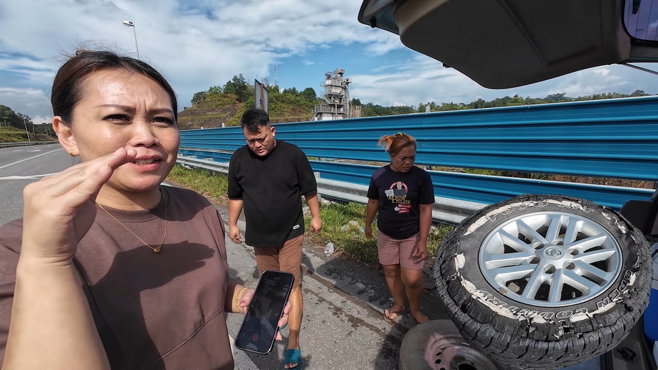 PERJALANAN PULANG DARI BINTULU TIBA-TIBA KERETA CHEF ROSSI TAYAR MELETUP // SYUKUR SEMUA SELAMAT.