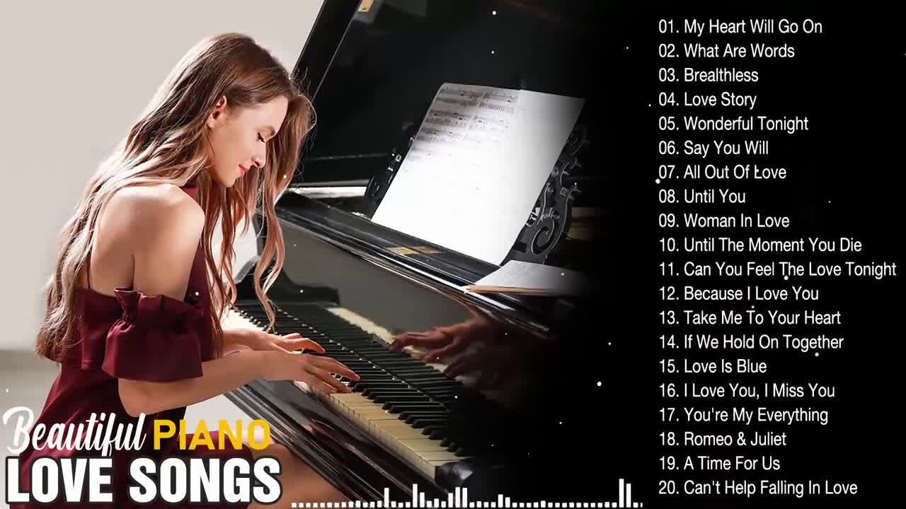 Beautiful Romantic Piano Instrumental Music - The Very Best Of Sax, Piano, Guitar Love Songs