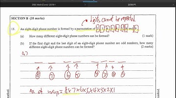 DSE Math CP 2018 P1 Q15 (Permutation and Combination)