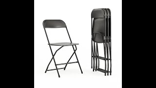 Flash Furniture Hercules Series Folding Chairs, 4 Pack Review - Pros & Cons - plastic folding chair