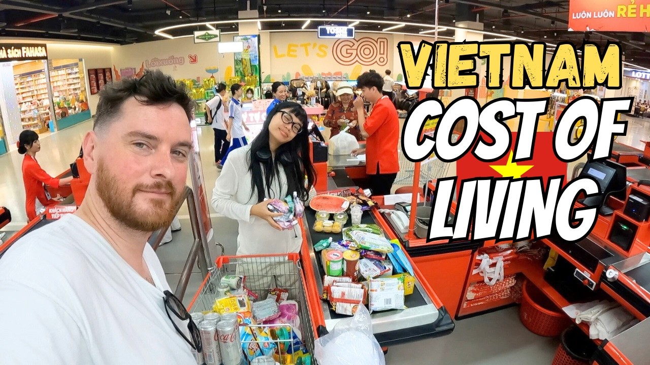 Prices of EVERYTHING at a Vietnamese Supermarket | Cost of Living and Grocery Shopping in Vietnam
