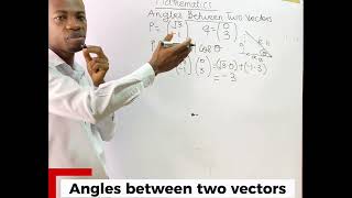 Angles between vectors