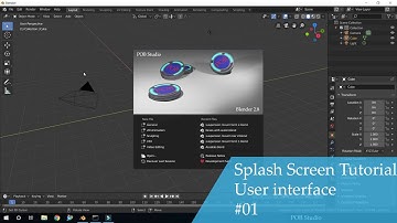 Blender tutorial: Splash screen || user interface of blender #01