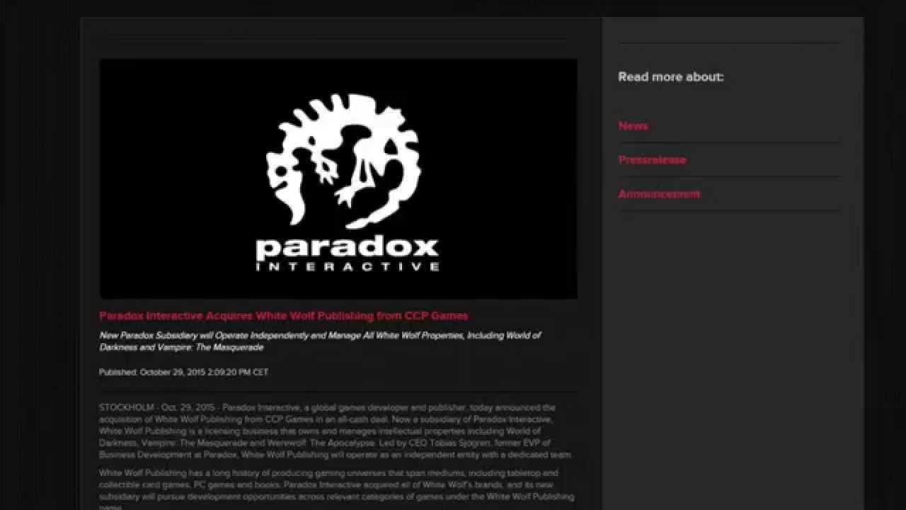 News - Paradox Interactive