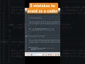 3 mistakes to avoid as a coder #phptutorial #coding #phptutorialinhindi