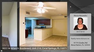 9022 W Atlantic Boulevard, Unit 214, Coral Springs, FL 33071