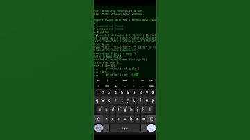 Basic python programme | Python in termux |#shorts #shortvideo #youtubeshorts #python #coding #short