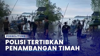 Sempat Viral, Polisi Tertibkan Penambangan Timah Ilegal di Pantai Munsang Belitung