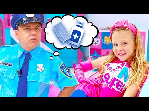 Nastya like a superhero and helps her friends. Story for kids.