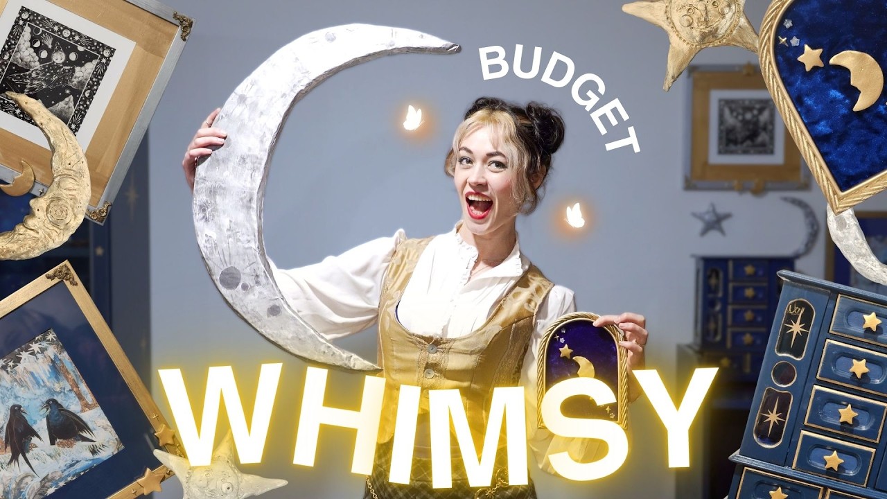 Making DIY Decor to Whimsy-Max my Celestial Wizard's Study (on a Budget)