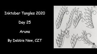 Inktober 2020 Tangles Day 25 Aruna