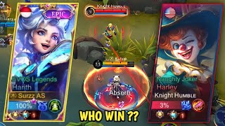 Harith Surzz As Vs Top Global Harley ?? Who Win ?? Top Global Harith Solo Ranked - Mobile Legends