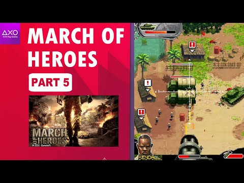 Air Support Kendall protects tank | March Of Heroes | Java games (Part 5)