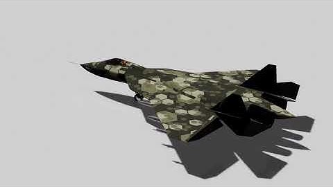 Sukhoi Su-57 Blender 2.8