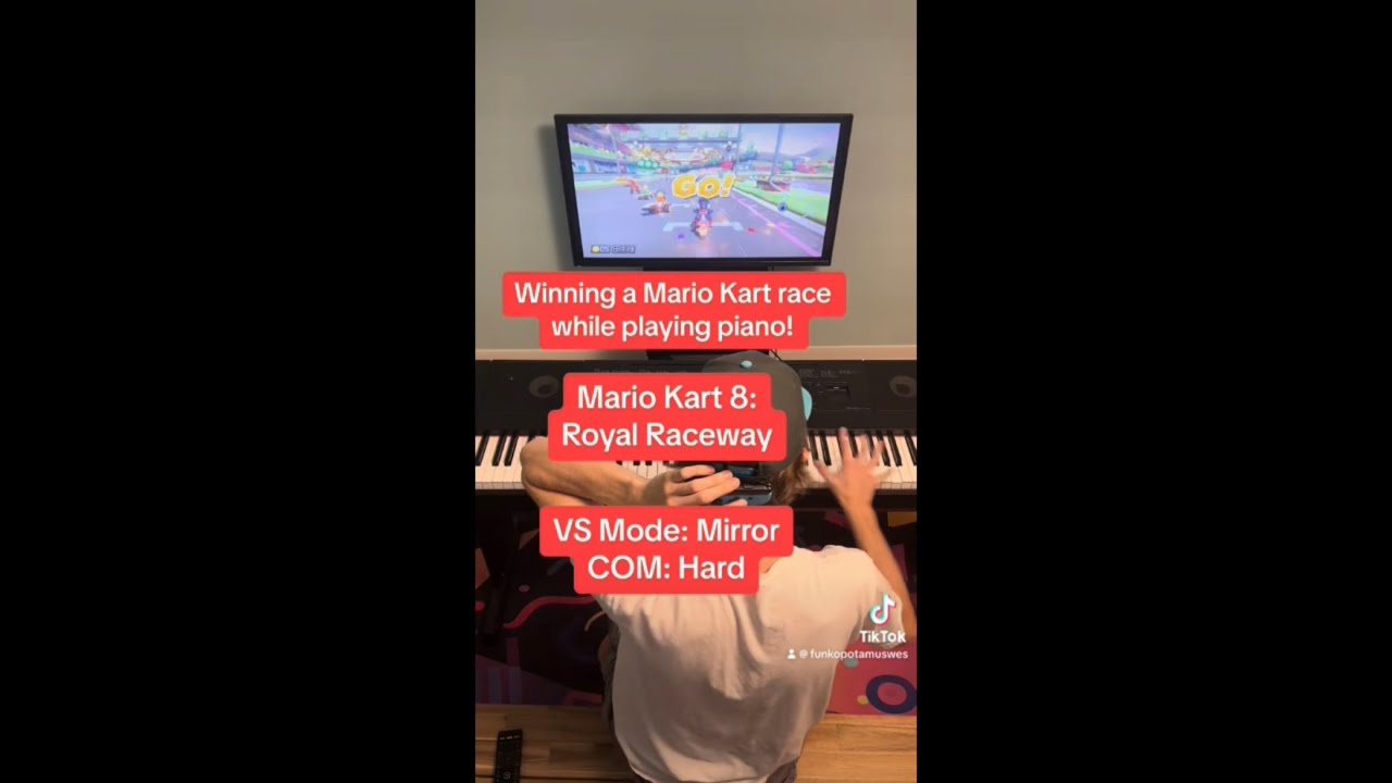 Piano Kart: MK8 Royal Raceway: Mirror VS Mode