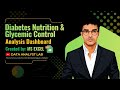 Diabetes Nutrition &amp; Glycemic Control Project Analysis,Created by MS Excel (Version 2021)