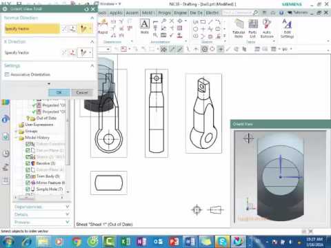 NX Drafting: xuất bản vẽ 2D trên NX