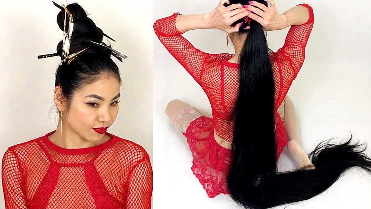 RealRapunzels | Extremely Long Hair Floor Show (preview)