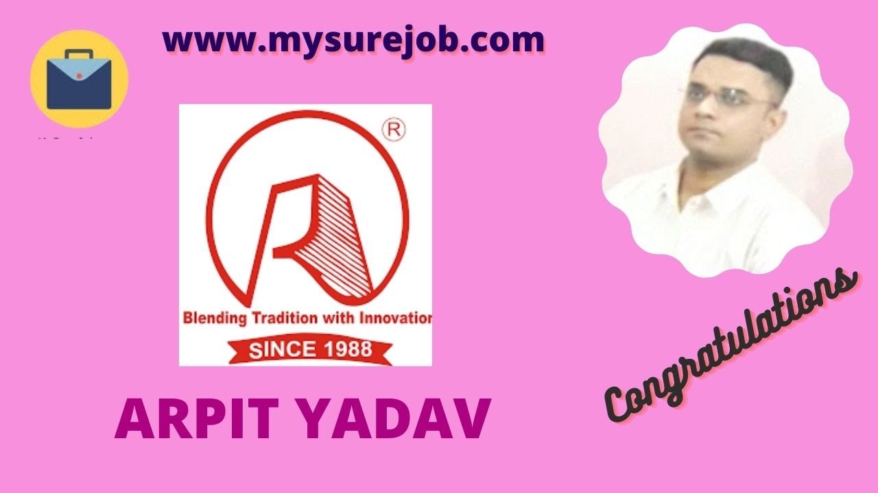 Arpit Yadav Placed in Ratan Housing Group | Urgent Jobs in Kanpur