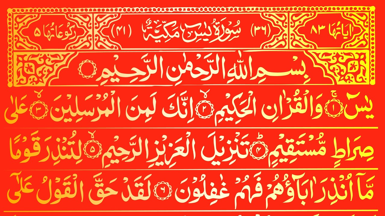 Surah Yaseen Surah Rahman | Best Qur'an Recitation | Surah Yasin Tilawat | Full Arabic text HD