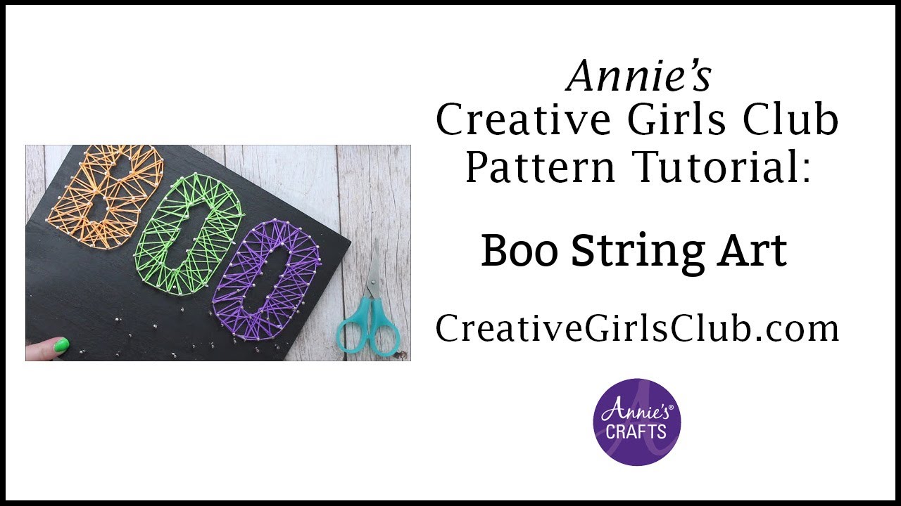 Boo String Art | an Annie's Kit Club Tutorial