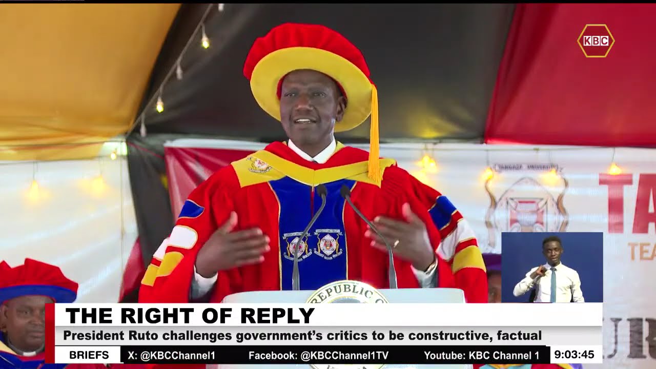 President Ruto challenges government’s critics to be constructive, factual