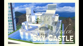 All White Ultra  Modern Luxury Penthouse| Stop Motion Build | The Sims 4| NO CC