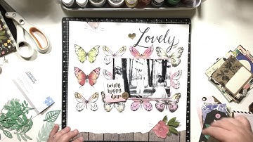 Scrapbook Process Video: You & Me 12x12  Layout ***Jessica Grace***