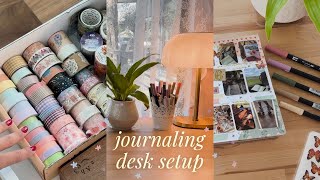 journaling desk tour + organization 🍃 Wealth