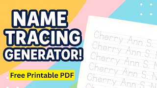 Name Tracing Generator Beta with Blue-Red-Blue Lines screenshot 4