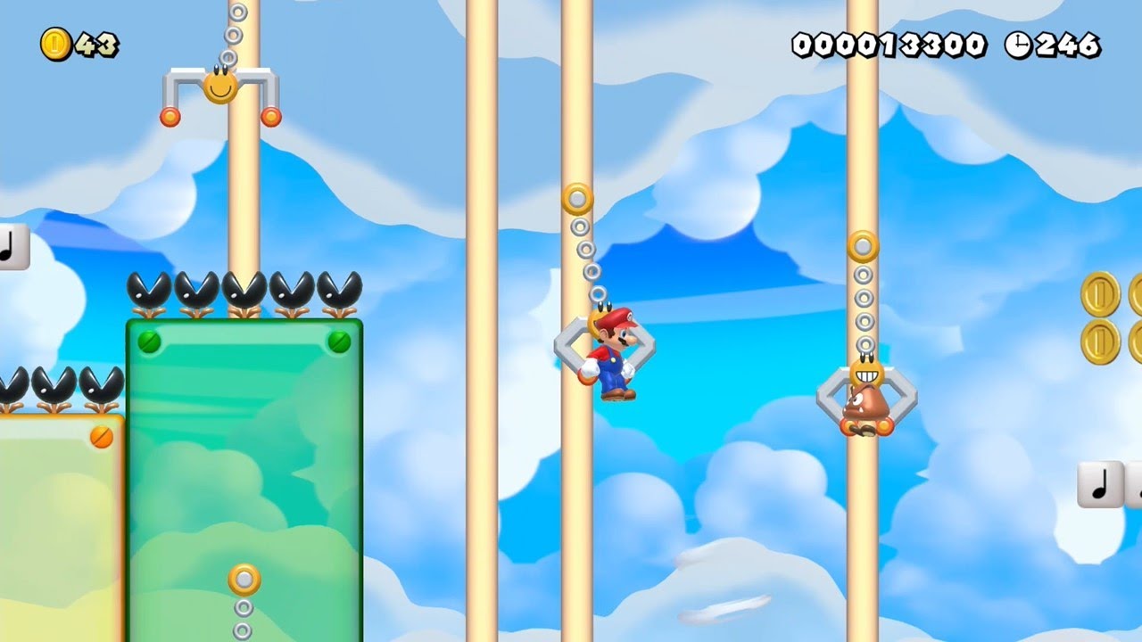 Super Mario Maker 2 - 6-S: Swinging Claw Heights by Pey10B - No ...