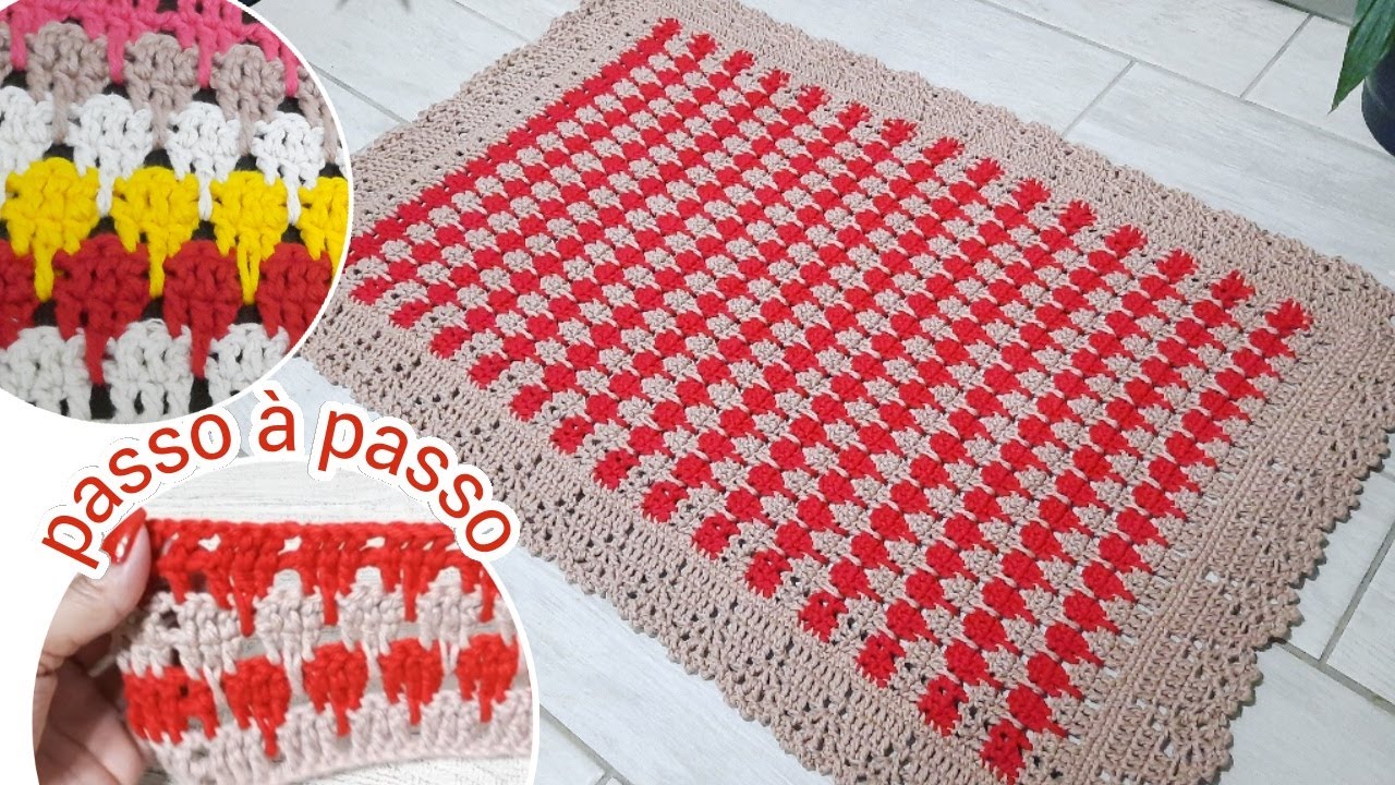 Tapete Ponto Fantasia Tutorial Edilene Fitipaldi #edilenefitipaldi #famíliafitipaldi