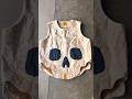 Panatomy No.132 “Skull Pacthwork Vest”☠️ #patchwork #art  #sashiko #mutsu #prospectiveflow thumbnail