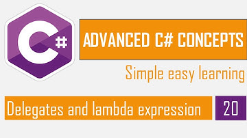 Delegates and lambda expression in C# | Anonymous Methods |  C# Bangla Tutorial | Advanced C#